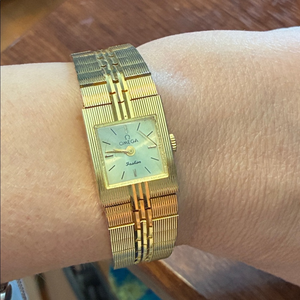 Parts 18k gold plated Omega Gold Watch